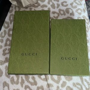 Bundle of two Gucci green edition boxes brand new never used boxes.